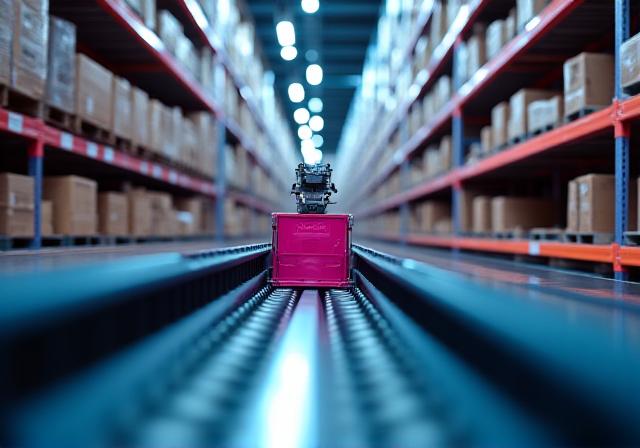 High tech automated warehouse