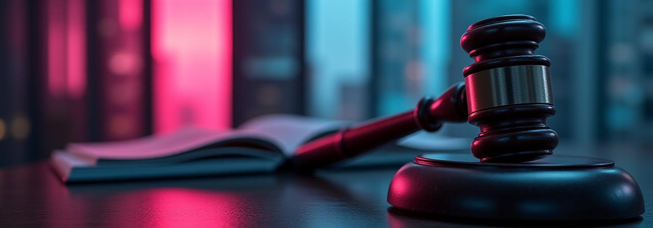 Legal documents and gavel